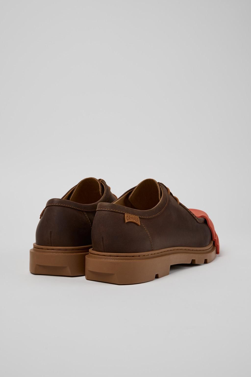 캠퍼 컬러블록 더비슈즈 Junction K100872-038 BROWN - 상세 이미지 3
