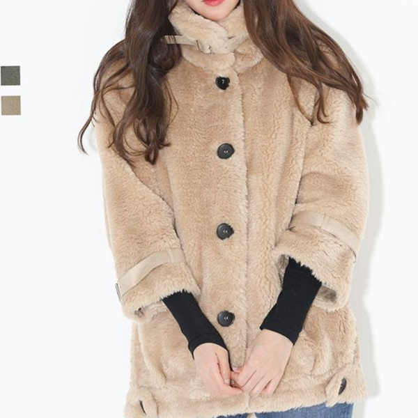여성 양털 코트 캐주얼 여자 겨울 아우터 - 상품 이미지