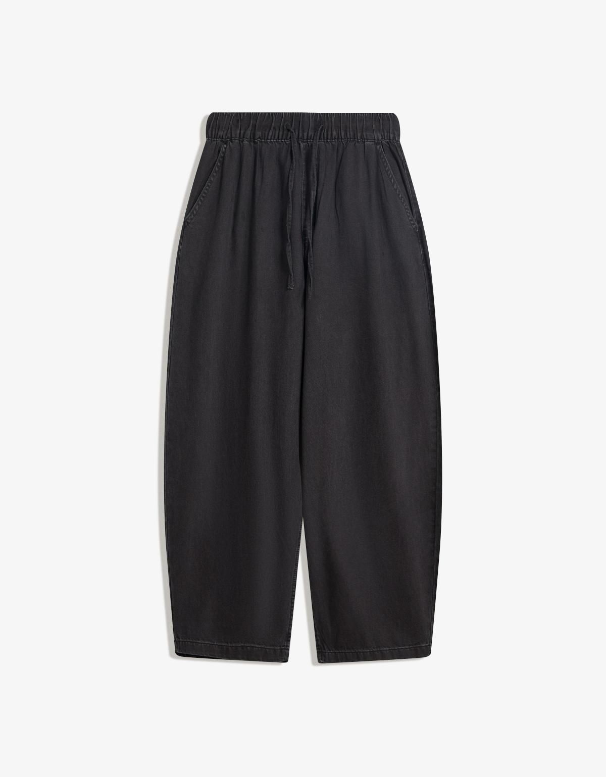 버쉬카 와이드핏 스트리트 데님 조거 팬츠 5360/388 BLACK - 상세 이미지 3