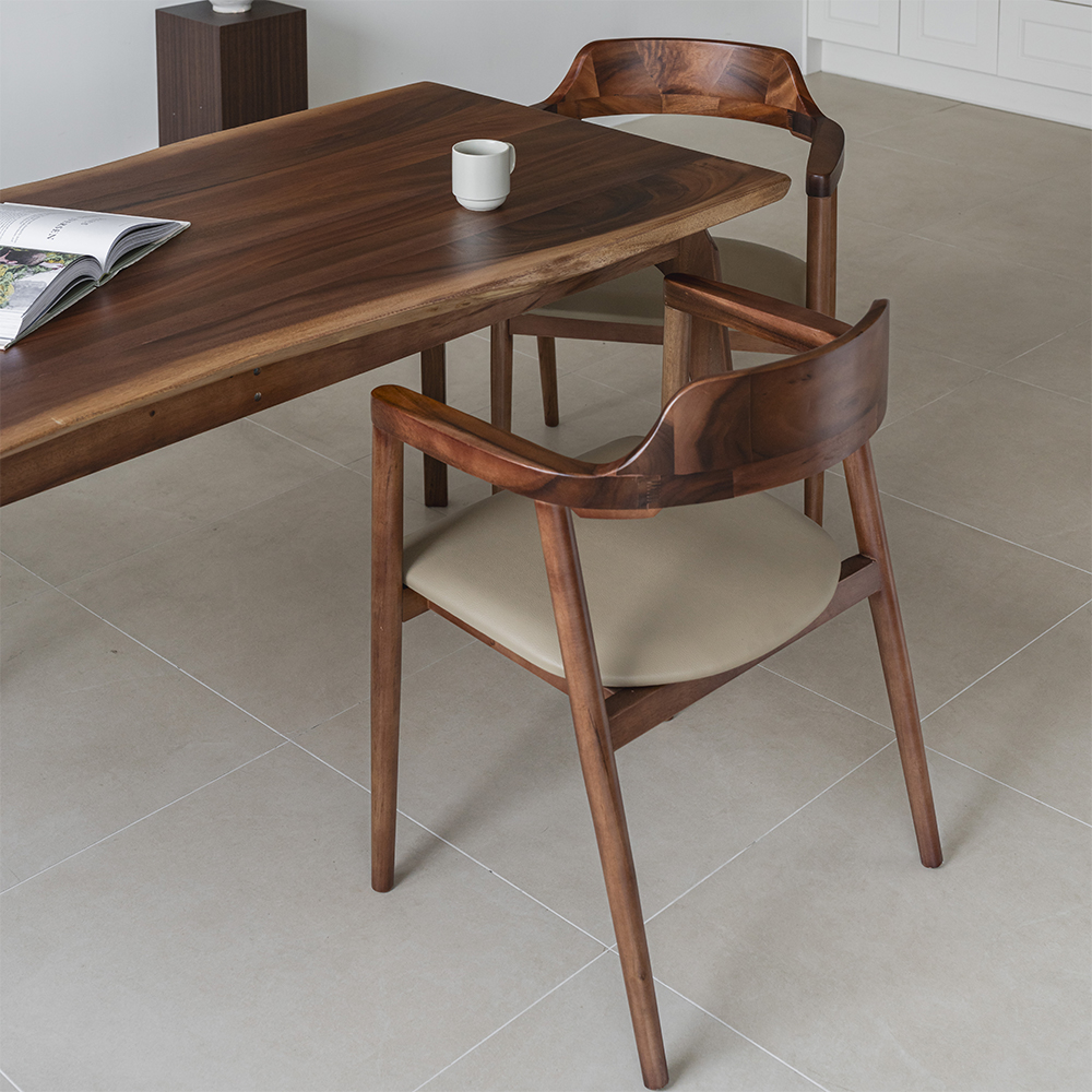 레스토I 우드슬랩 원목 카페 식탁 테이블 4인용 6인용