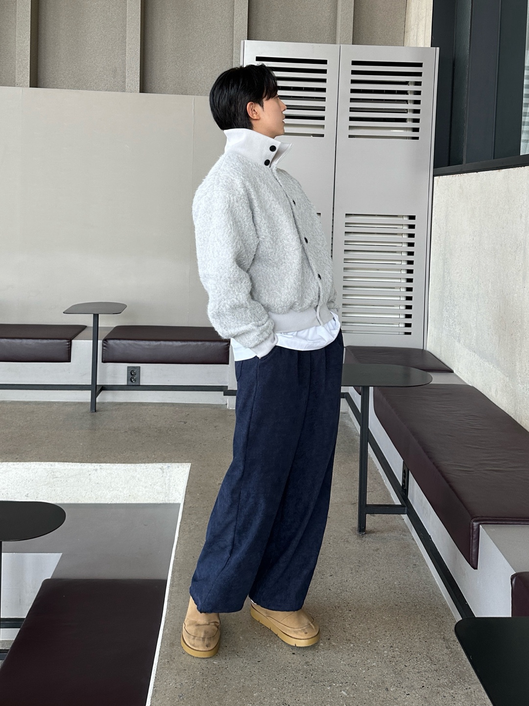 남자앙고라가디건 남자니트가디건 - 상세 이미지 5