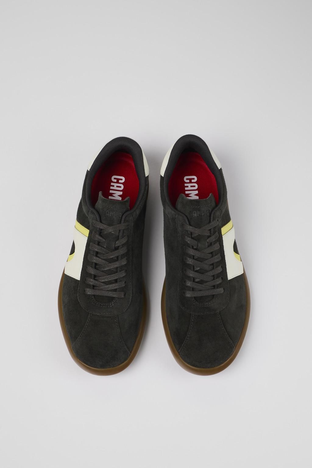 캠퍼 그레이 누벅 레더 스니커즈 Pelotas Soller K100937-002 GREY - 상세 이미지 4