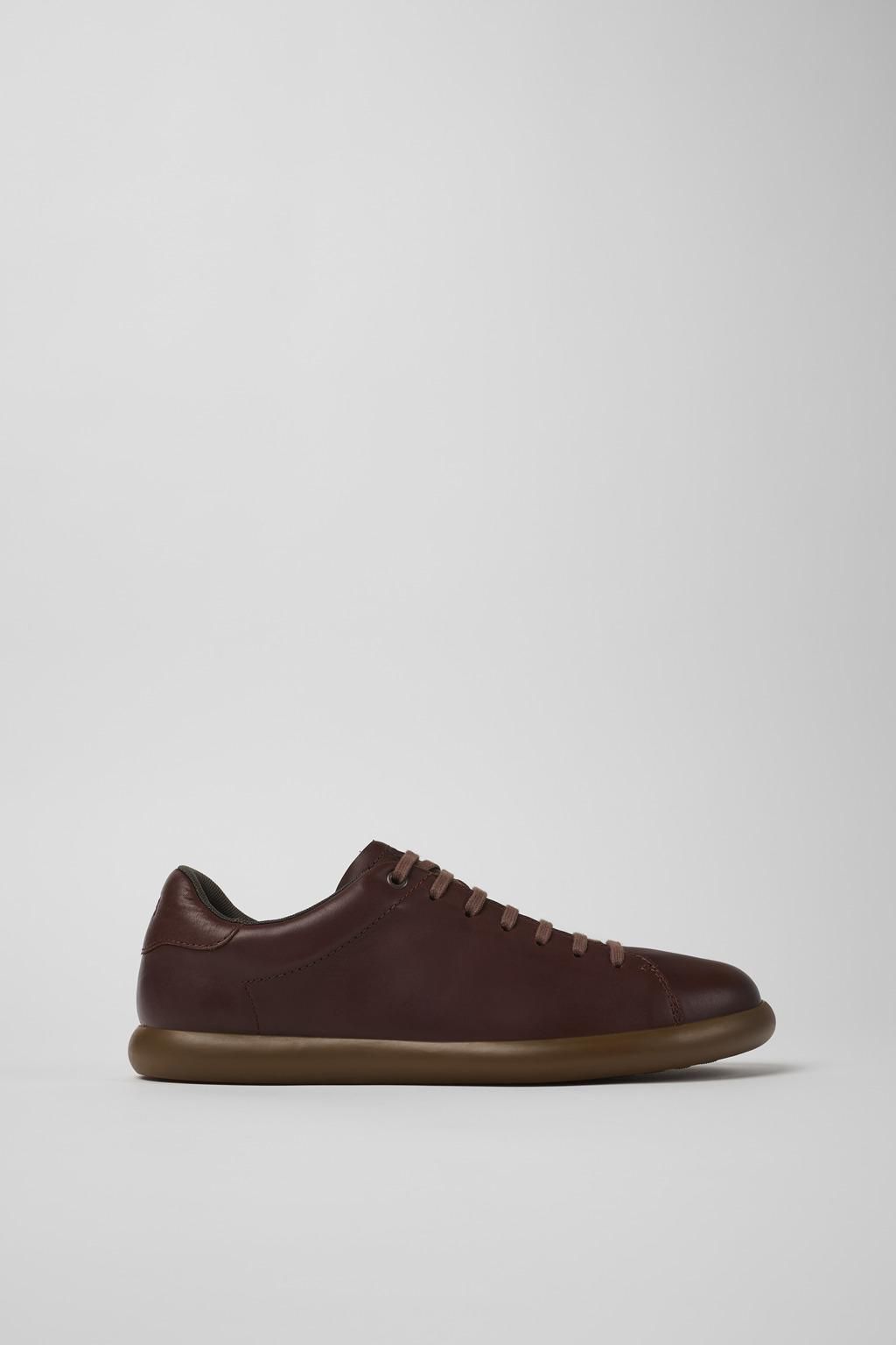 캠퍼 브라운 레더 베이직 스니커즈 Pelotas Soller K101003-004 BROWN - 메인 이미지