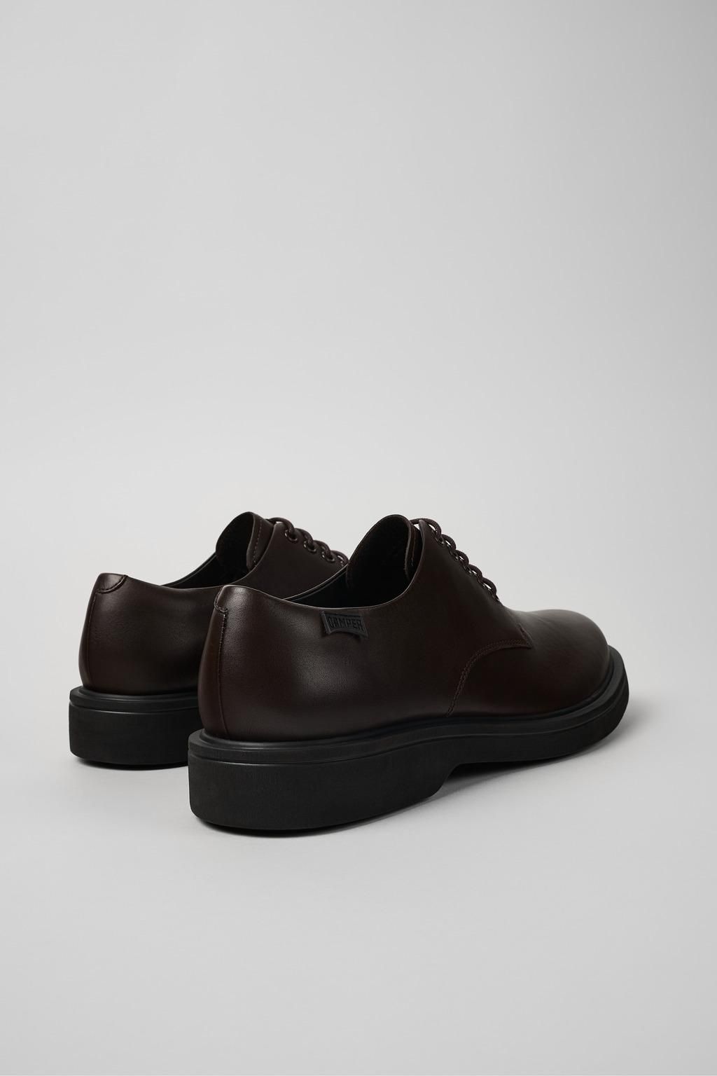 캠퍼 브라운 레더 남성 옥스포드화 Norman K100998-002 BROWN - 상세 이미지 3