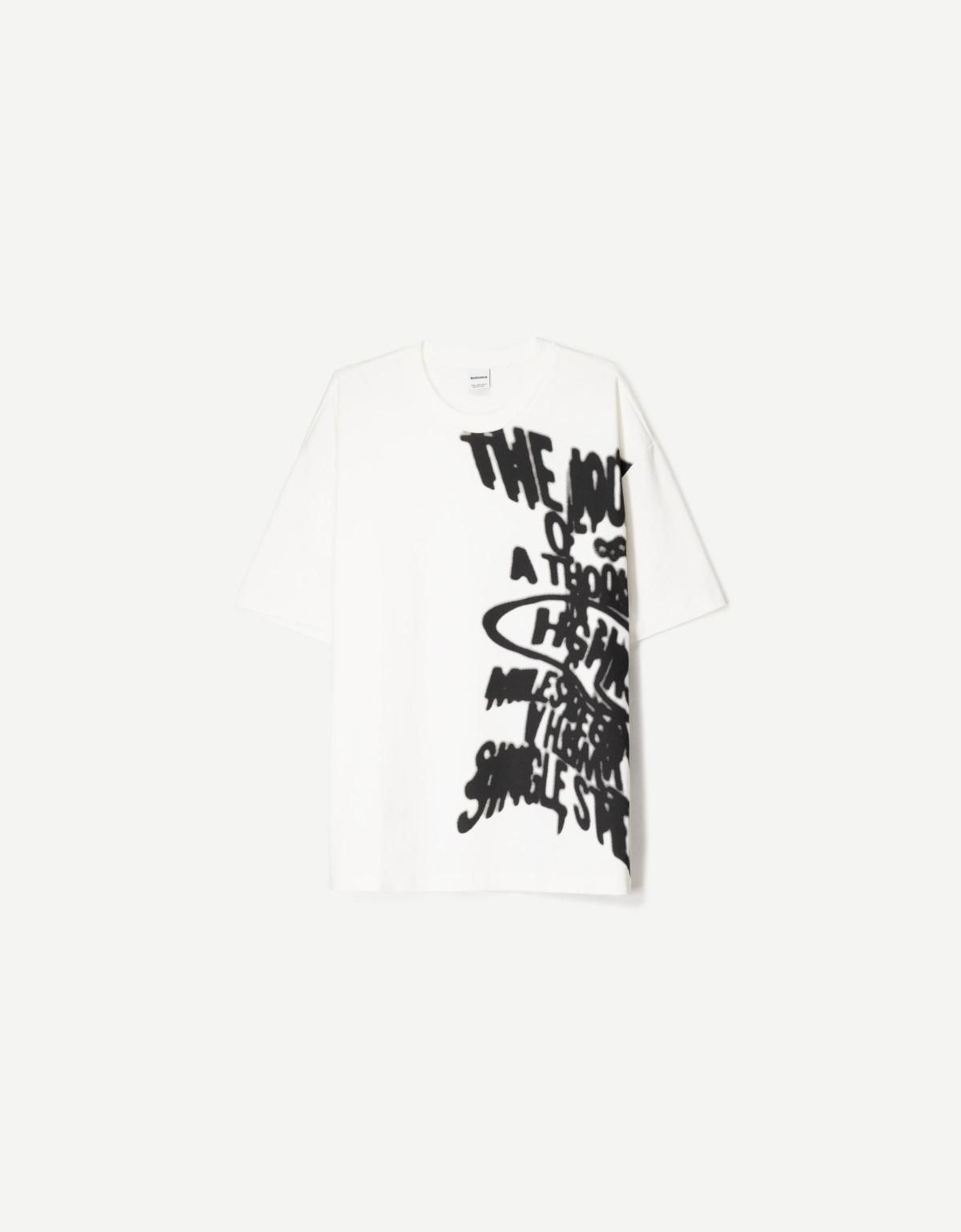 버쉬카 프린트 반팔 티셔츠 8170/777 OFF WHITE - 메인 이미지