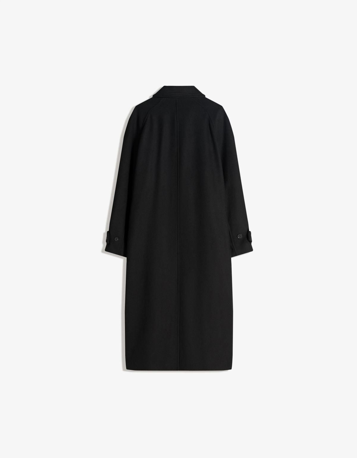 버쉬카 롱 클래식 울블렌드 싱글 코트 6958/759 BLACK - 상세 이미지 3