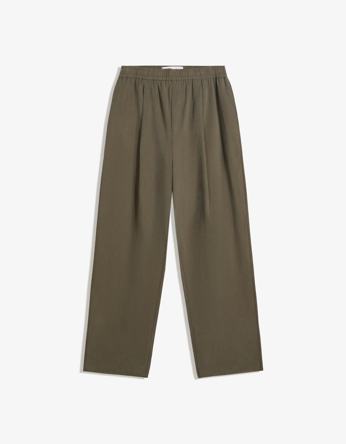 버쉬카 와이드 배기핏 조거팬츠 5415/710 KHAKI - 상세 이미지 3