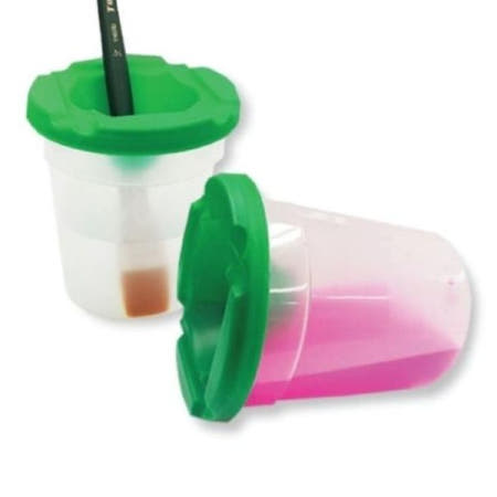 협력체 미술보조용품 토요 흘림방지 미술 물통 뚜껑포함 수채화 화방 그림