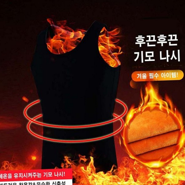 히트 남성 발열 나시 보온 남성 발열 민소매 겨울 - 상품 이미지