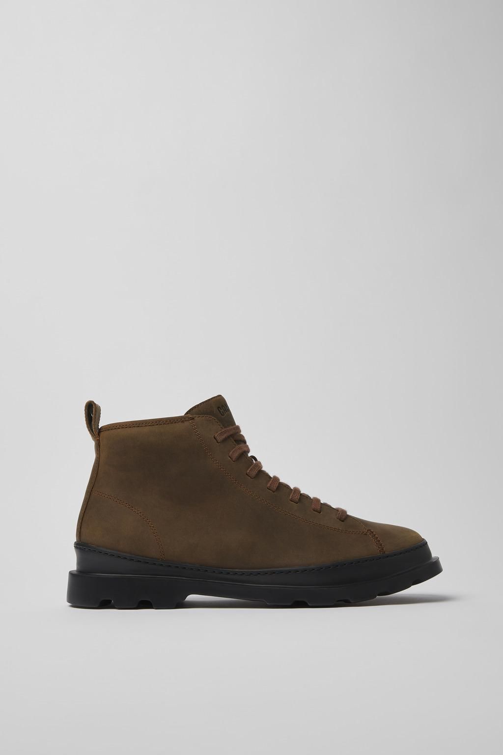 캠퍼 브라운 누벅 앵클부츠 남성 Brutus K300444-006 BROWN - 상품 이미지