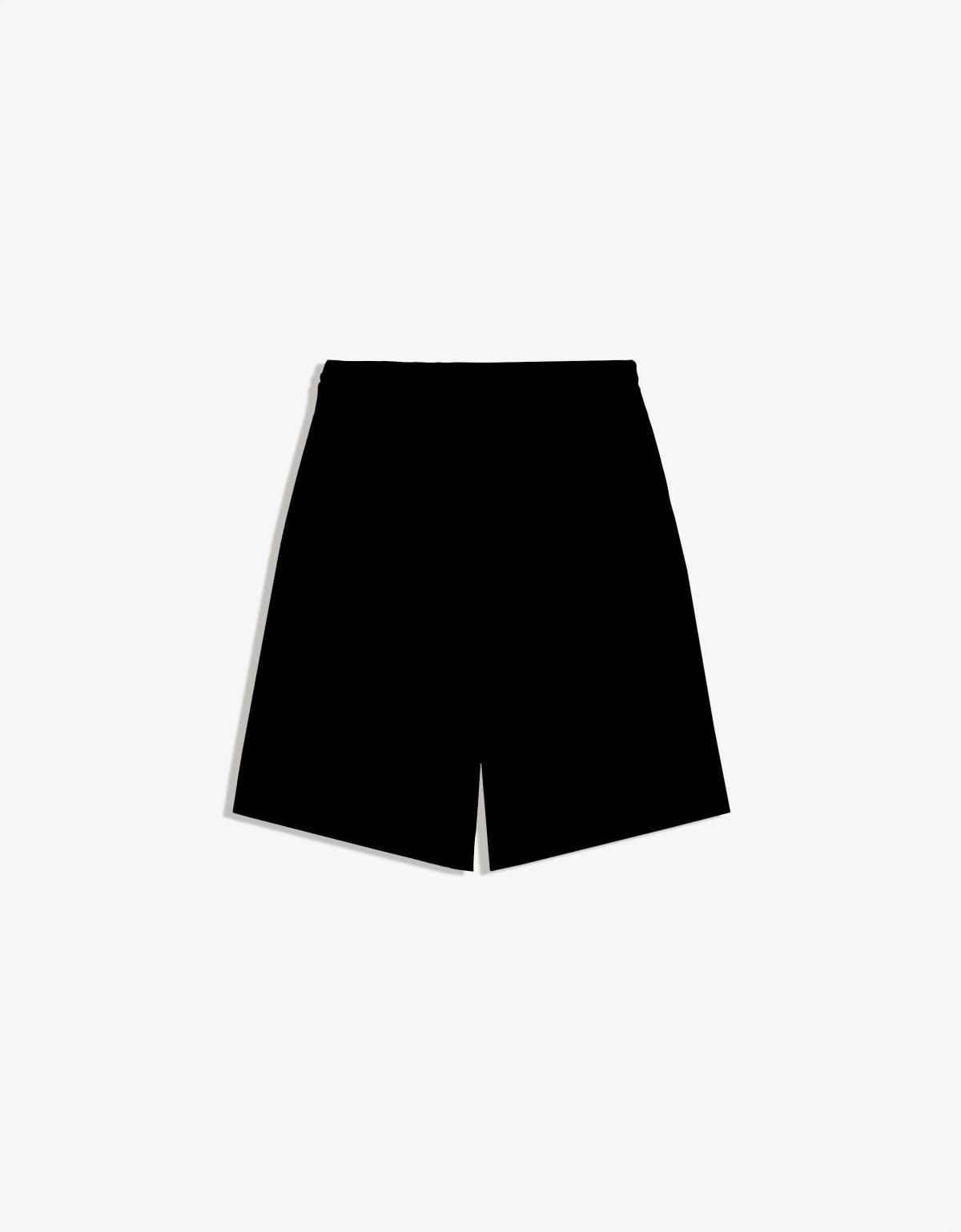 버쉬카 베이직 블랙 조거 스케이터 쇼츠 8437/054 BLACK - 메인 이미지