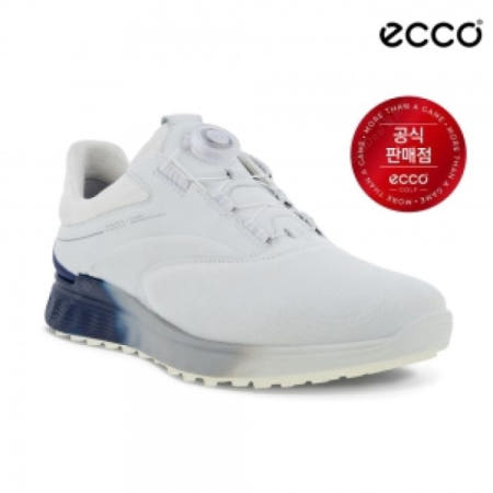 에코 S-쓰리 보아 남성 골프화 102954-60616 화이트/블루 뎁스/브라이트 화이트