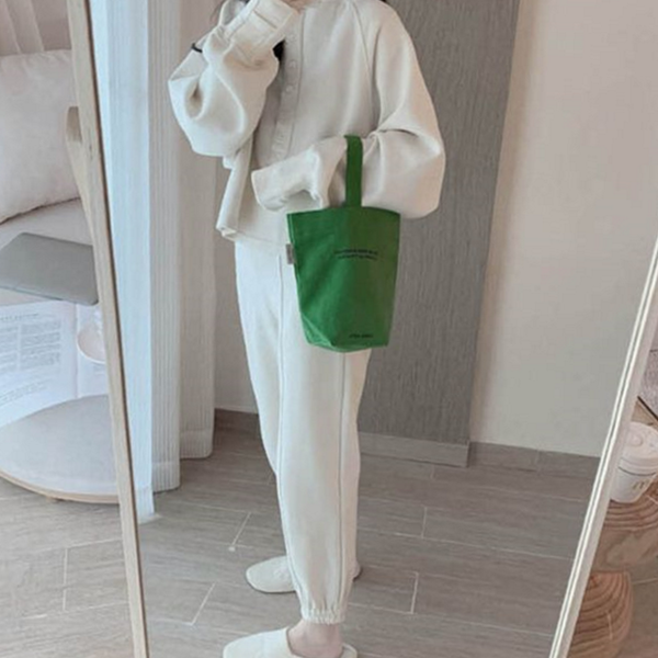 베이직 여성 미니 백 캔버스 데일리 미니 백 소지품 - 상품 이미지