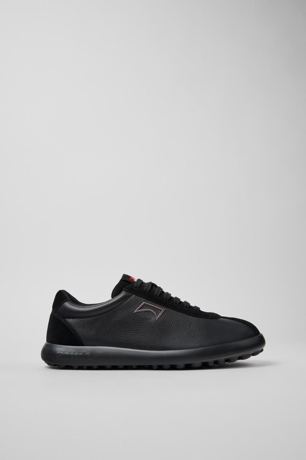 캠퍼 베이직 블랙 레더 스니커즈 Pelotas XLF K101019-008 BLACK - 메인 이미지