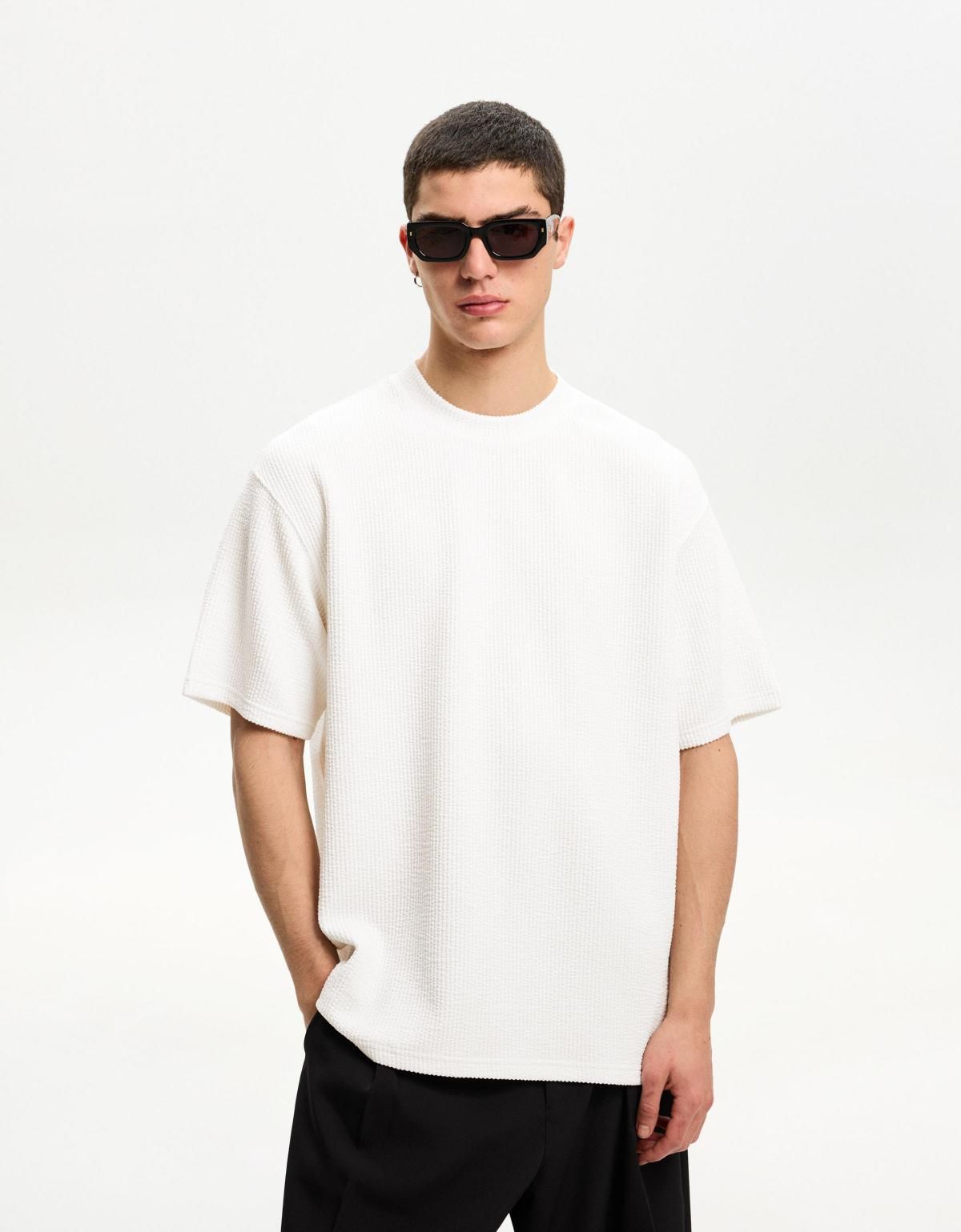 버쉬카 시어서커 반팔 티셔츠 2880/777 OFF WHITE - 상세 이미지 4