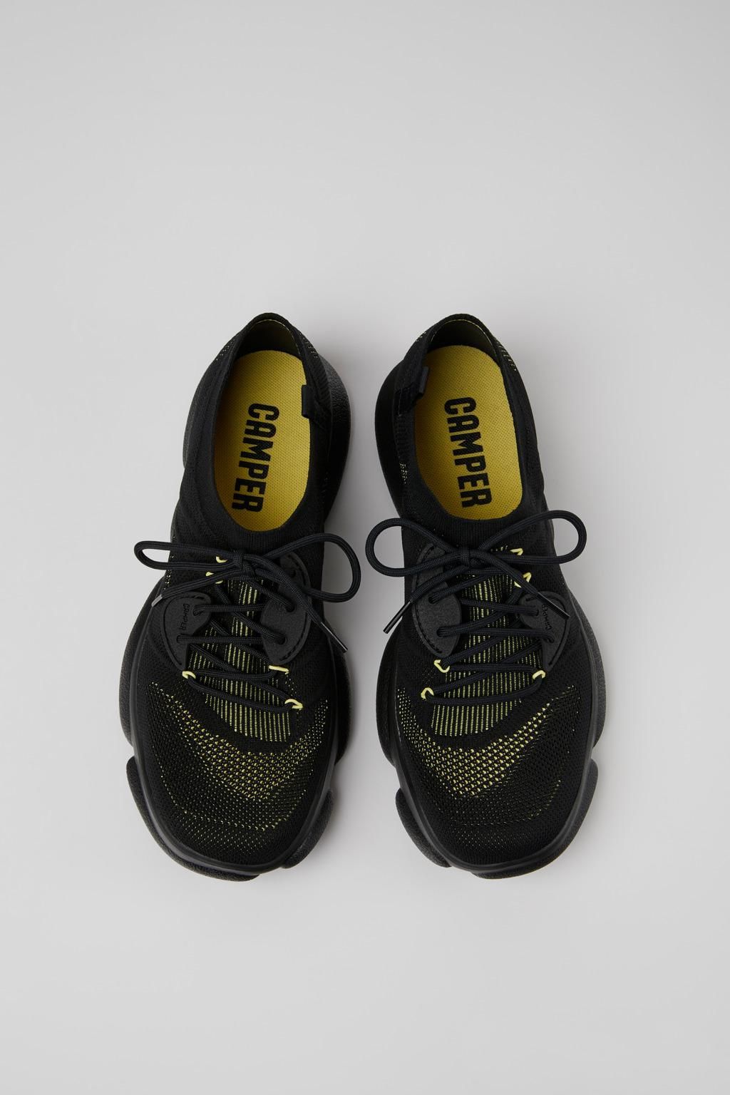 캠퍼 테크니컬 니트 블랙 스니커즈 Karst K100904-001 BLACK - 상세 이미지 4