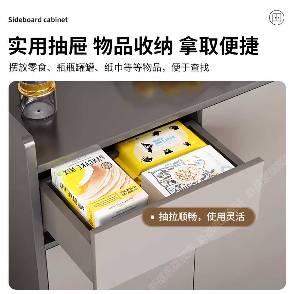 얇은 수납장 벽면 주방 거실 접시 용품 보관 캐비닛 이미지 6