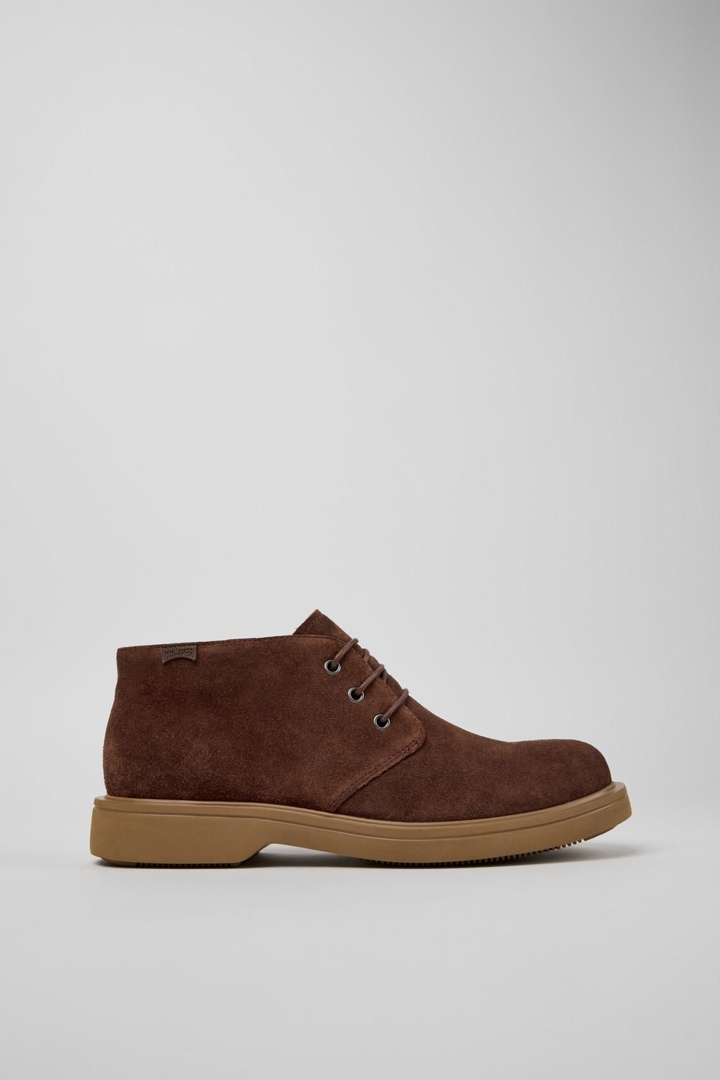 캠퍼 브라운 스웨이드 남성 앵클부츠 Norman K300513-006 BROWN - 상품 이미지