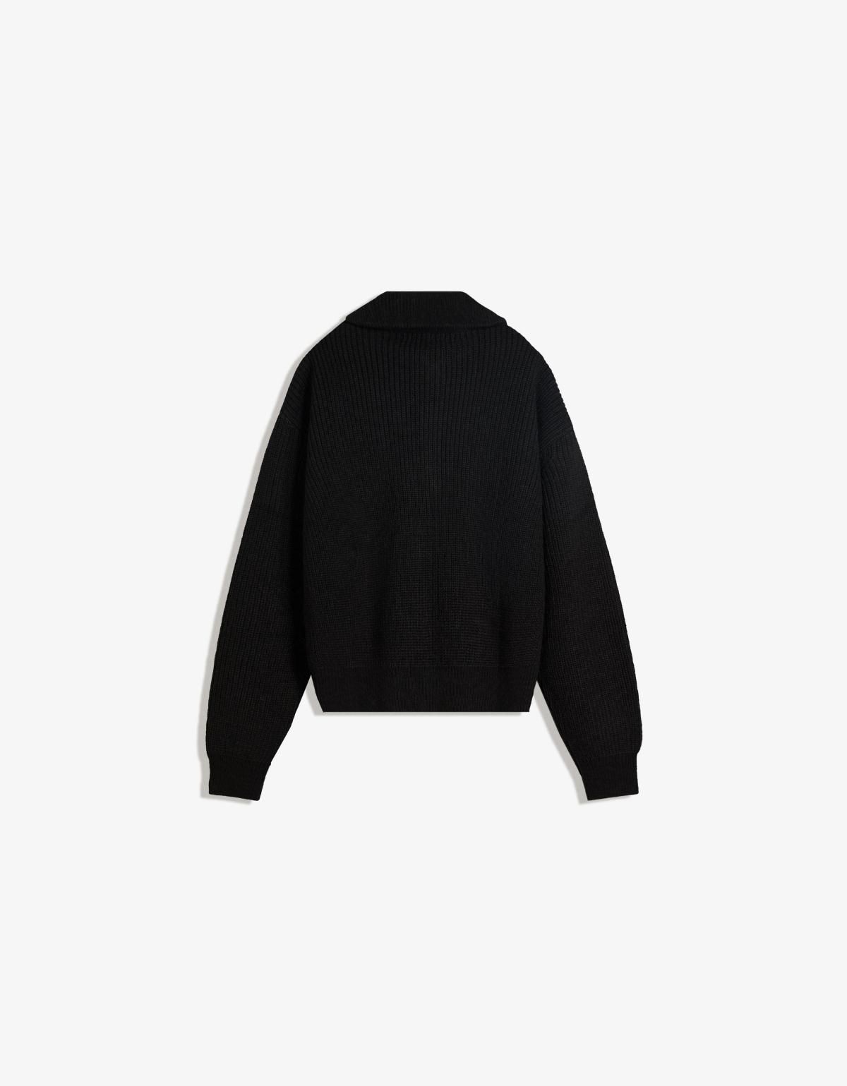 버쉬카 블랙 테크니컬 자수 집업 재킷 7040/623 BLACK - 상세 이미지 3