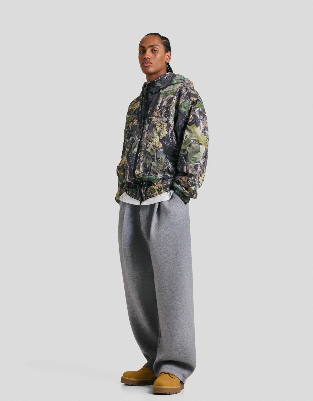 버쉬카 카모플라주 프린트 테크니컬 후드 집업 재킷 6799/759 KHAKI - 상세 이미지 5
