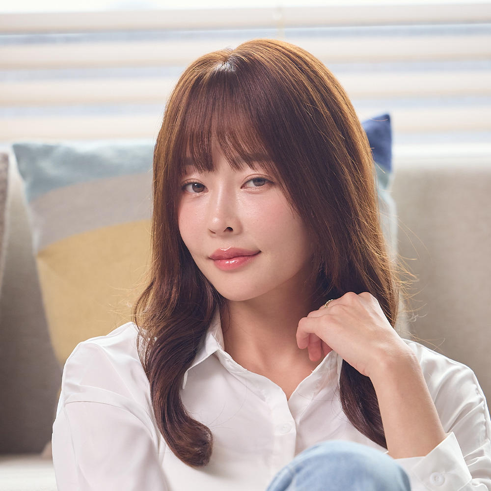 르베르띠 카라 인모 100% 25cm 앞머리 컴팩트 탑커버 시스루뱅 7x10cm - 상세 이미지 3