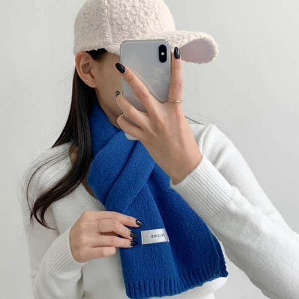 쁘띠 숏 목도리 캐시미어 겨울 목도리 데일리 패션