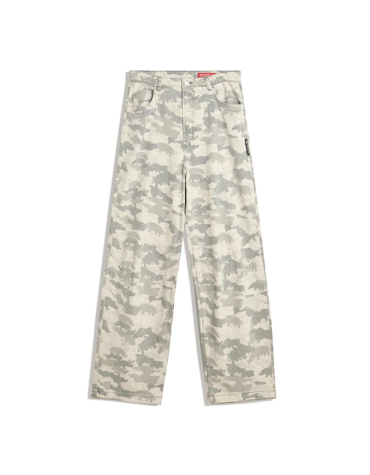 버쉬카 Ecko Unltd 카모플라주 배기핏 데님 진 5366/335 DARK GREY - 상세 이미지 5