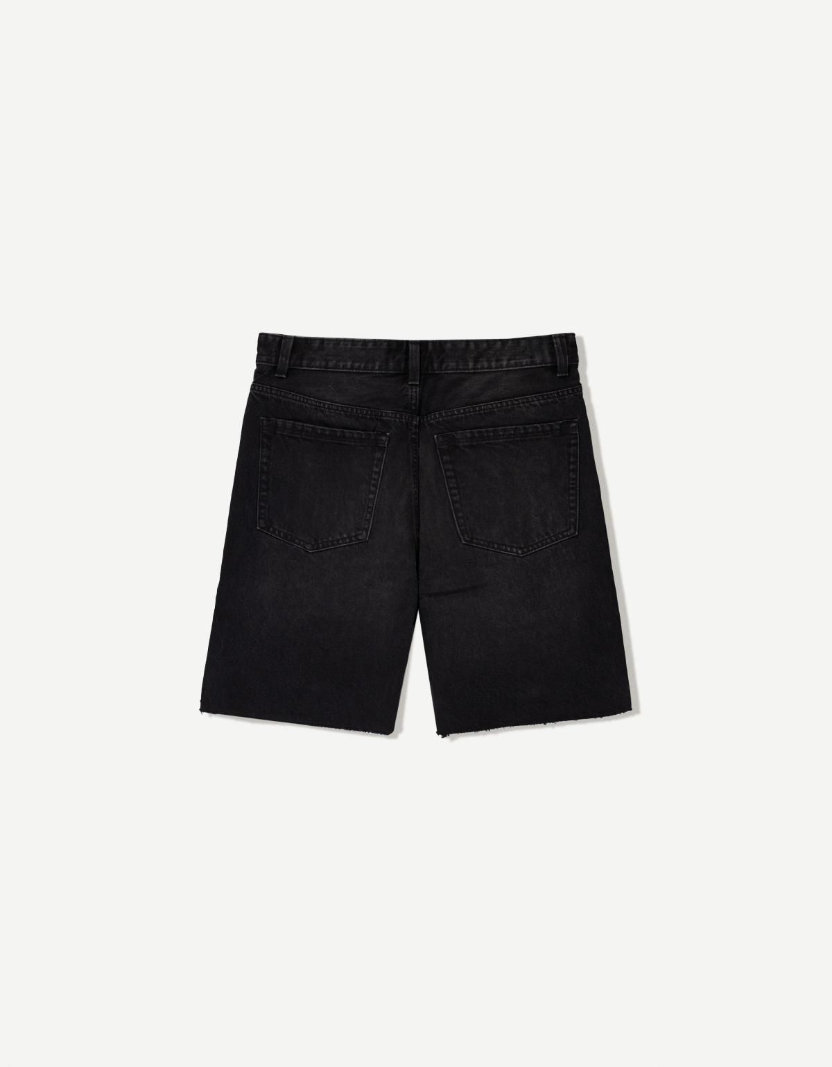 버쉬카 디스트로이드 데님 버뮤다 쇼츠 3335/352 BLACK - 상세 이미지 2