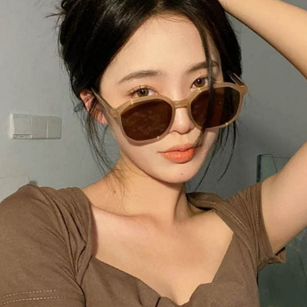 데일리 패션 선글라스 클래식 육각 선글라스 자외선 차단 - 상품 이미지