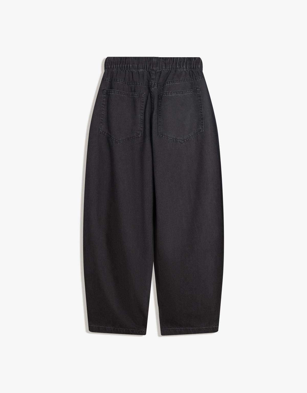 버쉬카 와이드핏 스트리트 데님 조거 팬츠 5360/388 BLACK - 상세 이미지 4