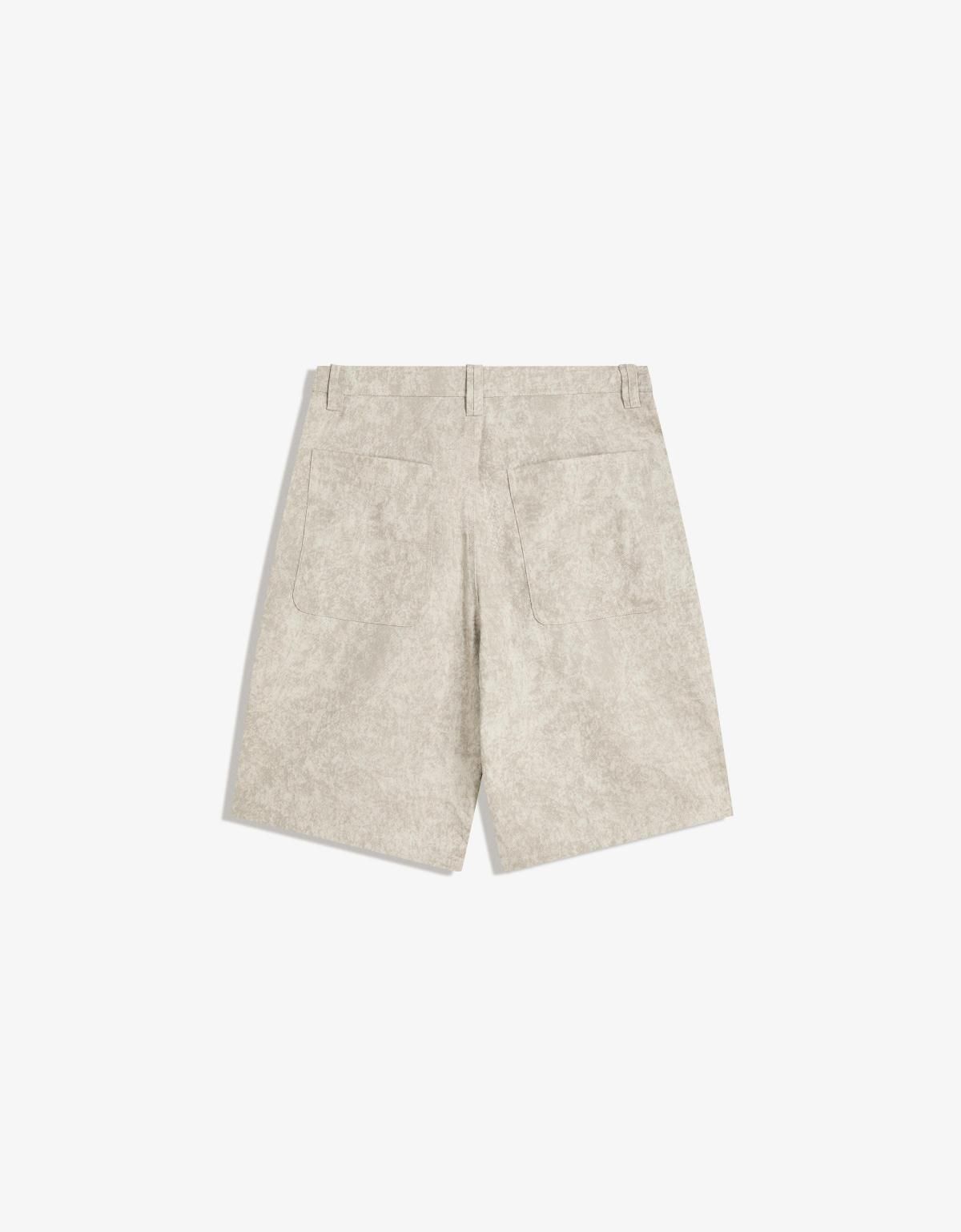 버쉬카 라이트 베이지 프린트 버뮤다 반바지 8438/730 GREY - 상세 이미지 3