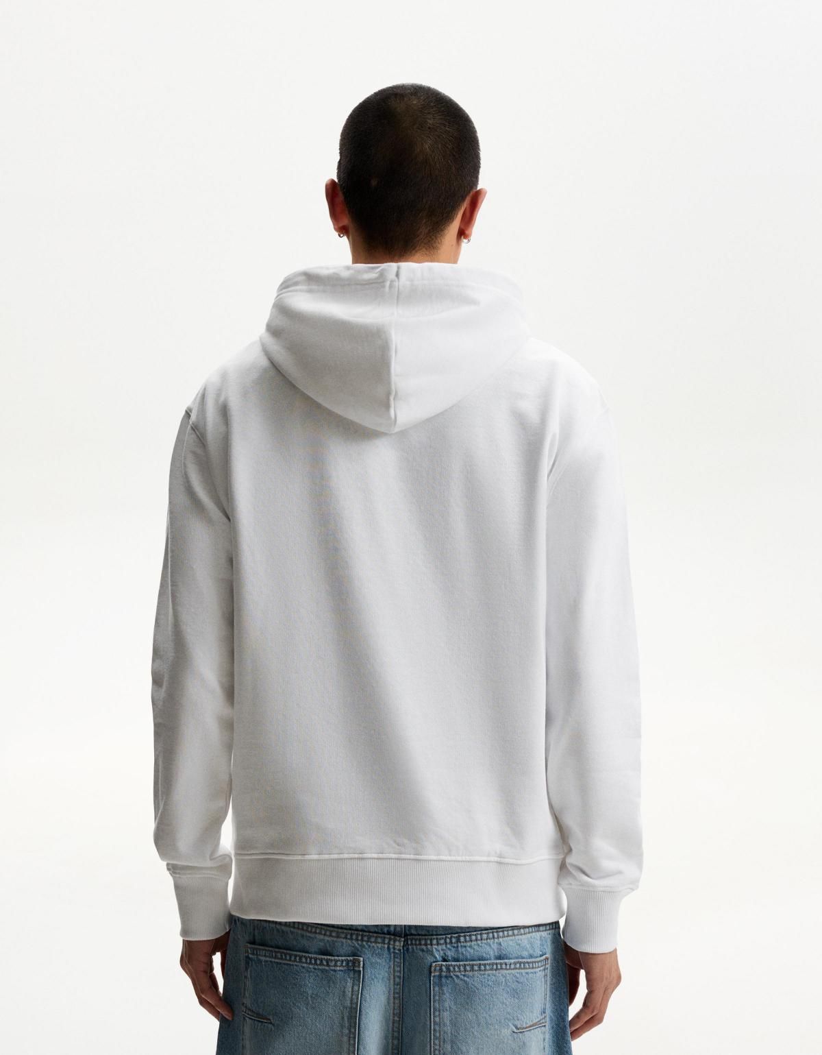 버쉬카 펠릭스 더 캣 그래픽 후드 스웨트셔츠 7385/800 WHITE - 상세 이미지 2