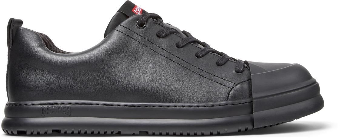 캠퍼 블랙 레더 스니커즈 Junction Runner K100978-012 BLACK - 상세 이미지 5