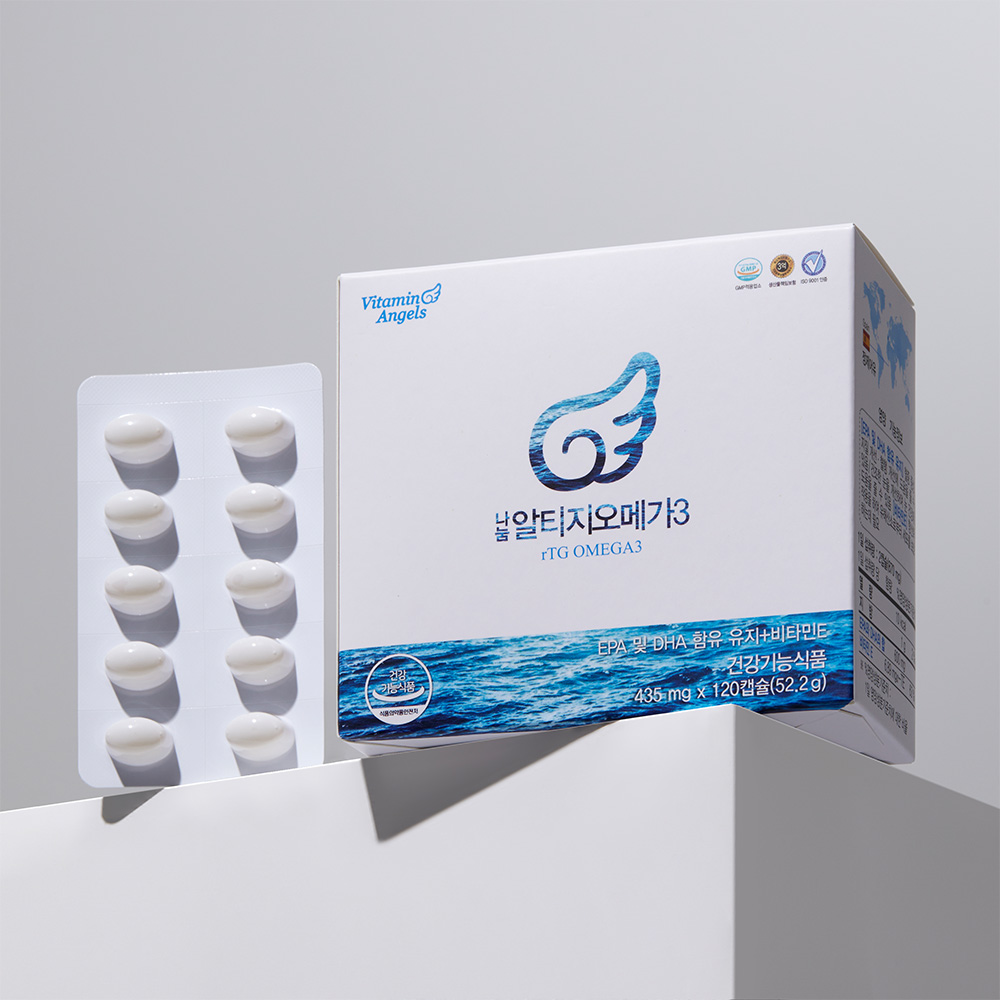 비타민엔젤스 알티지오메가3 (PVDC포장) 120캡슐 제품 이미지