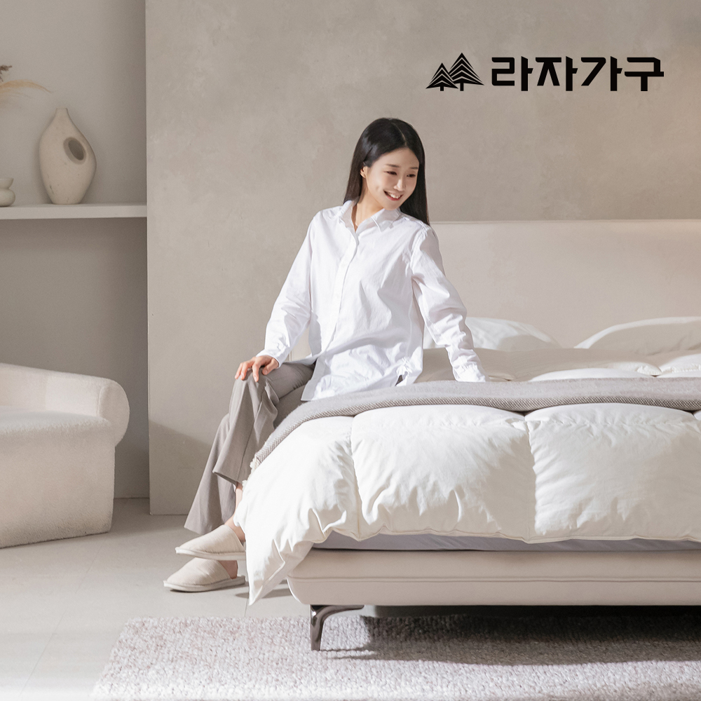 라자가구 뮬러 아쿠아텍스 패브릭 평상형 호텔 침대 프레임 퀸 Q - 메인 이미지