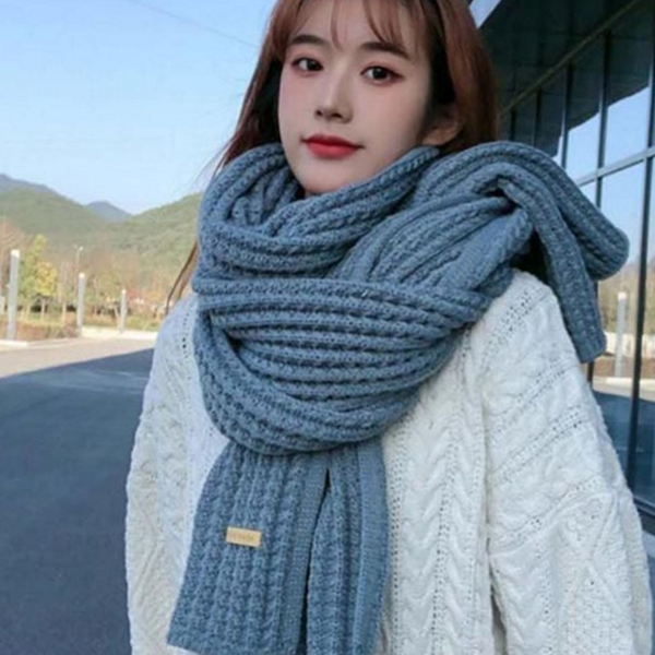도톰한 여자 목도리 촘촘한 남자 목도리 보송보송 겨울 - 상품 이미지
