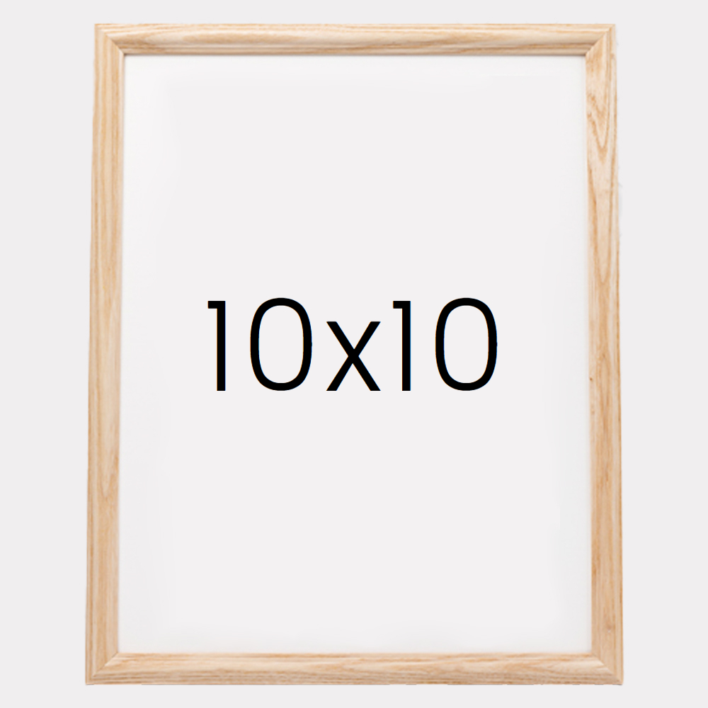 앤디크라인 원목액자 웨딩액자 그림 포스터 프레임 인테리어 10x10 254x254mm, 내츄럴 - 메인 이미지