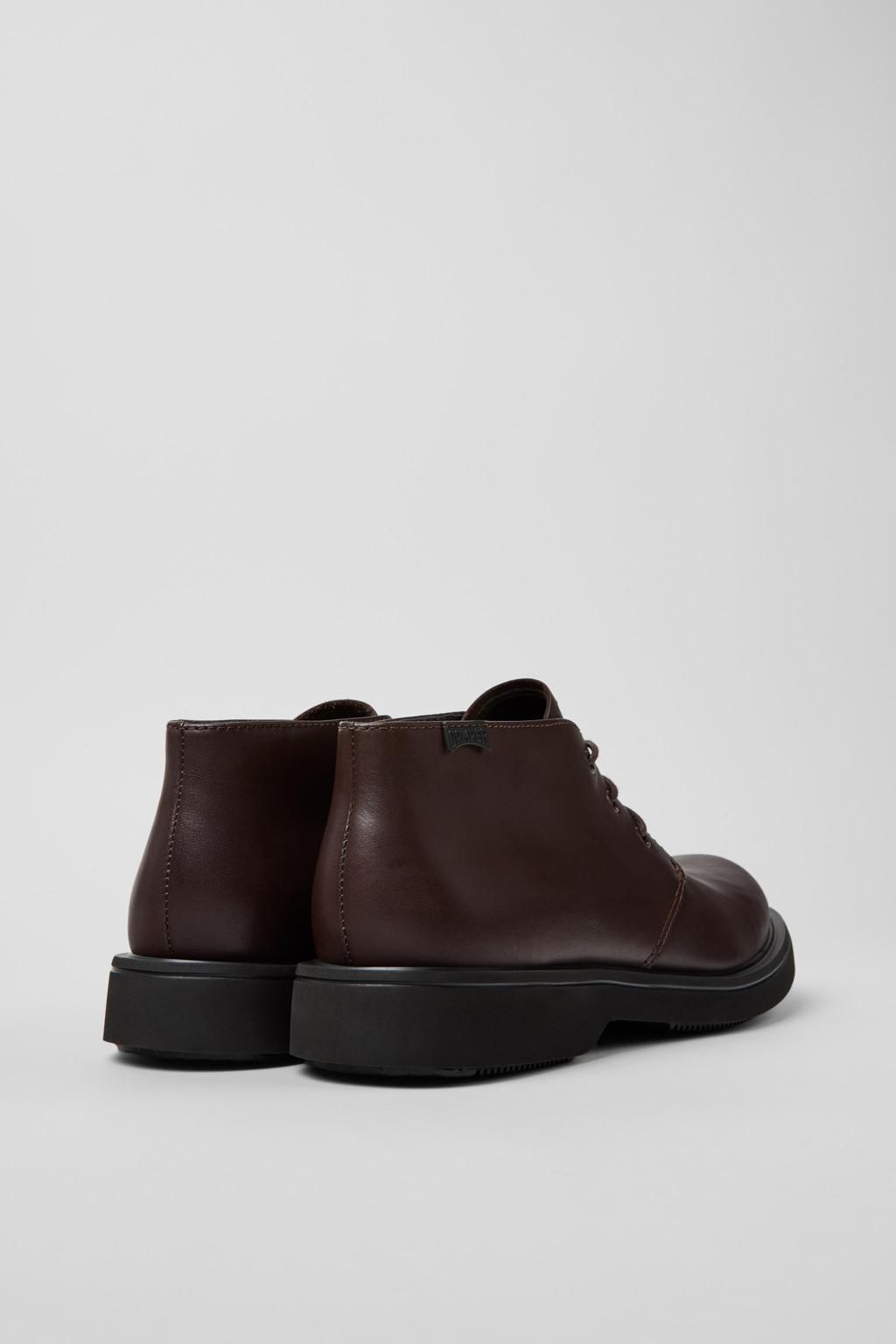 캠퍼 브라운 레더 남성 앵클부츠 Norman K300513-005 BROWN - 상세 이미지 3
