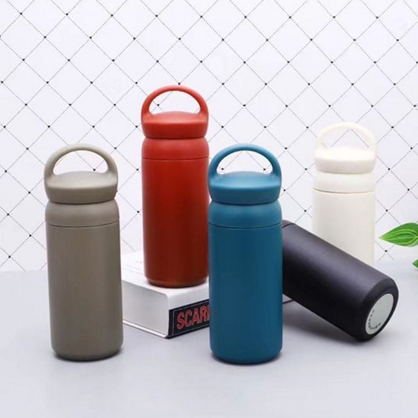 데일리 스텐 텀블러 차량용 손잡이 텀블러 350ml 휴대용 - 상품 이미지
