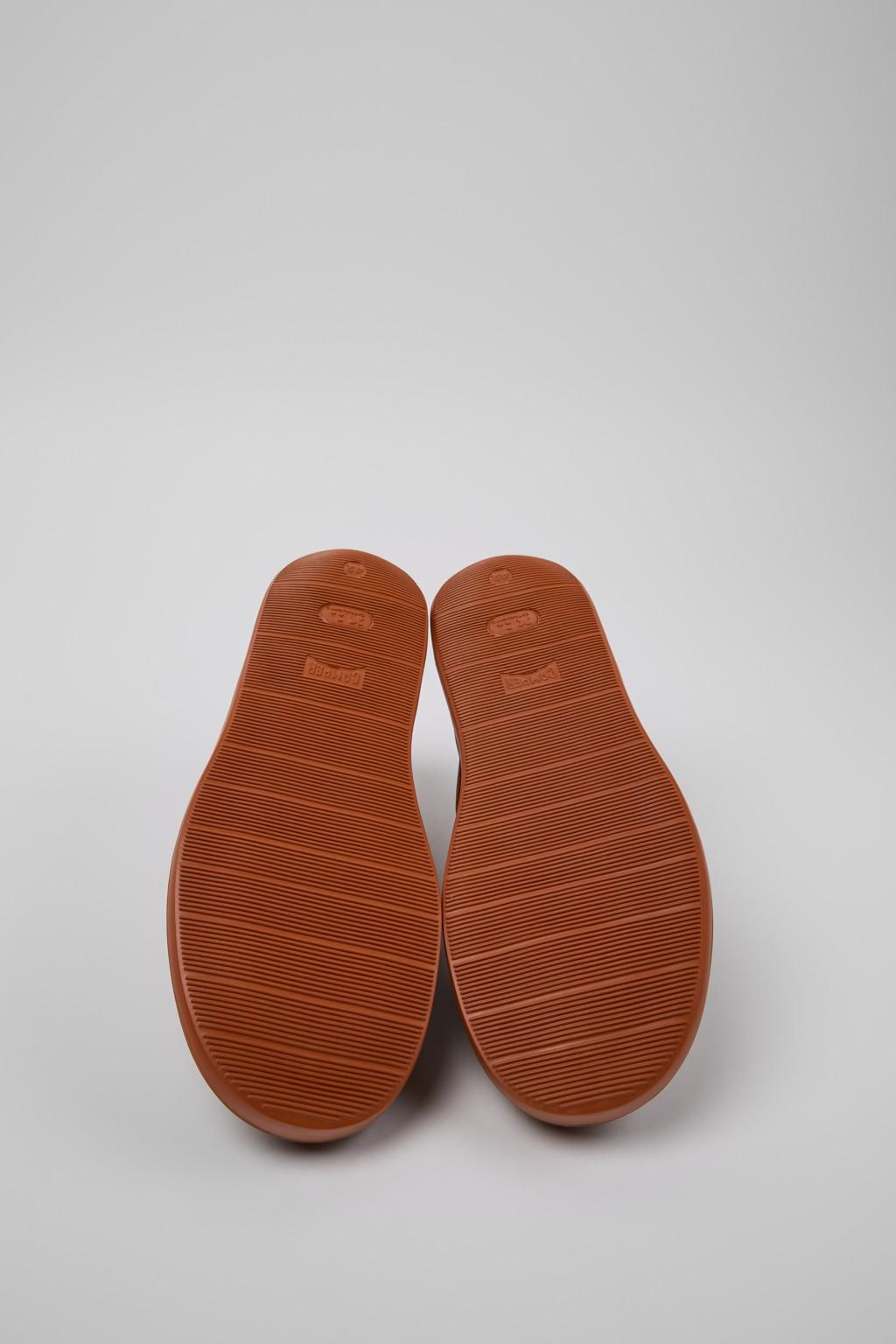 캠퍼 브라운 레더 캐주얼 더비화 남성 Wagon K100669-025 BROWN - 상세 이미지 5