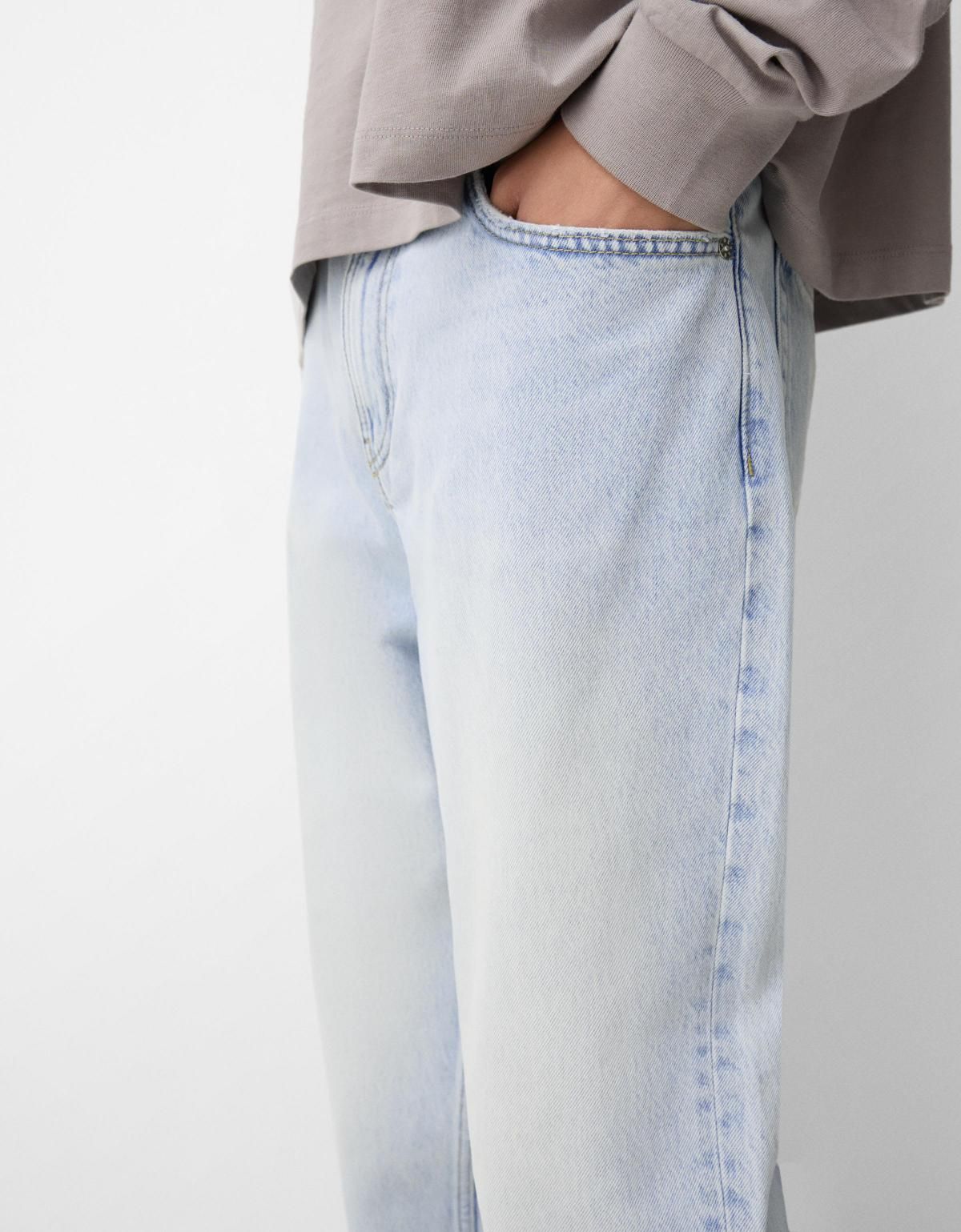 버쉬카 라이트 데님 루즈핏 와이드 청바지 0363/450 LIGHT BLUE - 상세 이미지 5