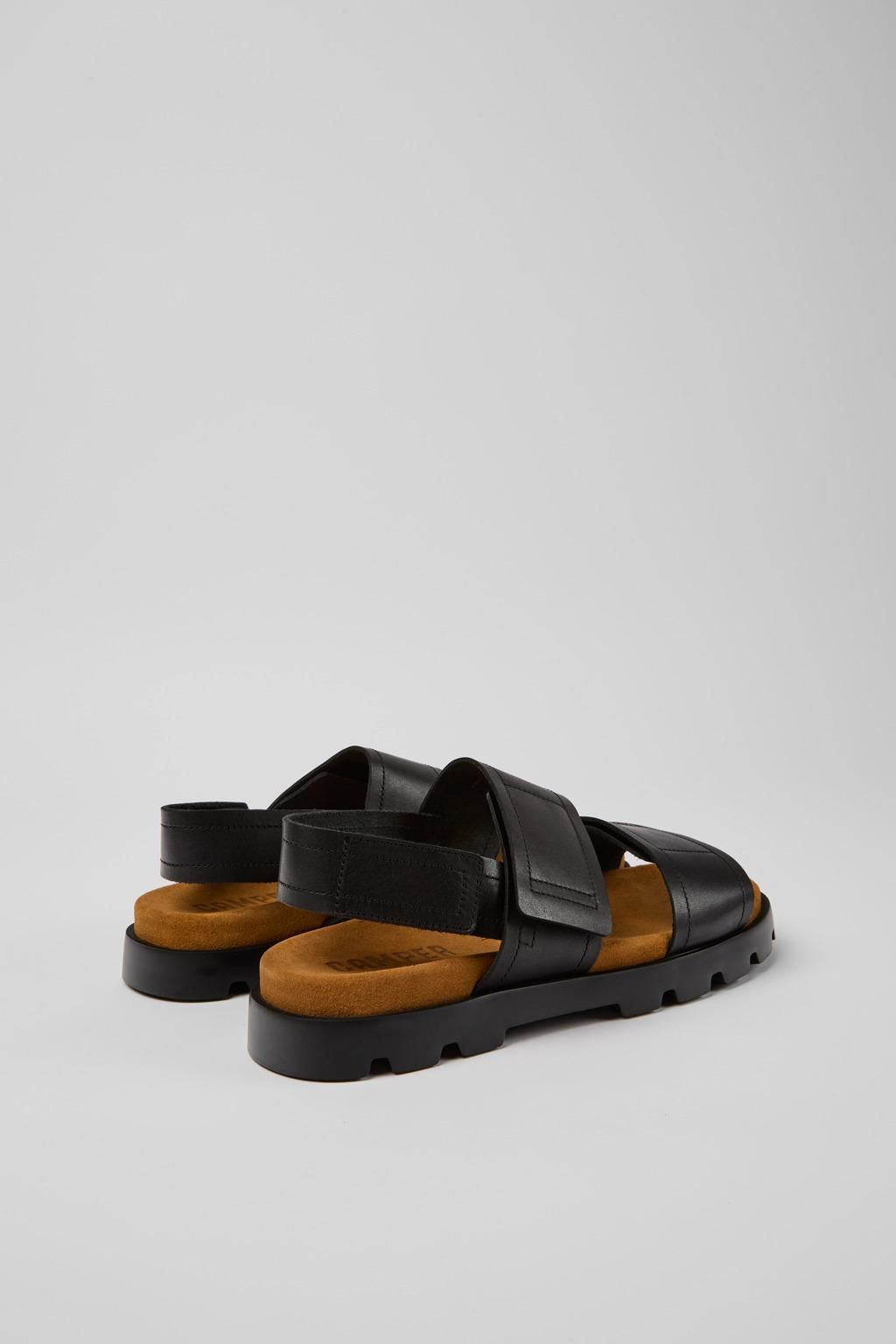 캠퍼 블랙 레더 스트랩 샌들 Brutus Sandal K100777-002 BLACK - 상세 이미지 3