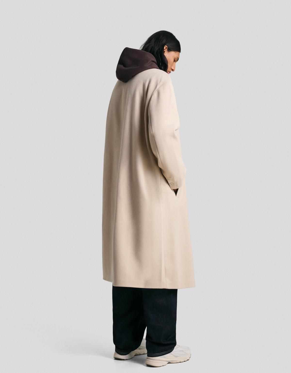 버쉬카 오버핏 더블브레스티드 베이지 울코트 6960/752 SAND - 상세 이미지 3