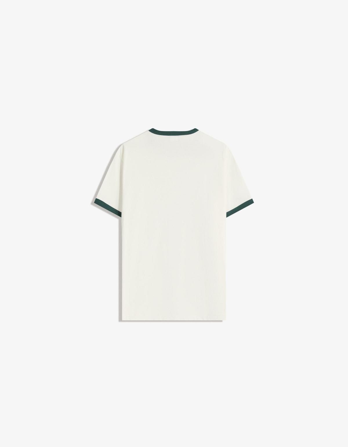 버쉬카 리브드 배색 포인트 반팔 티셔츠 8089/116 OFF WHITE - 상세 이미지 2