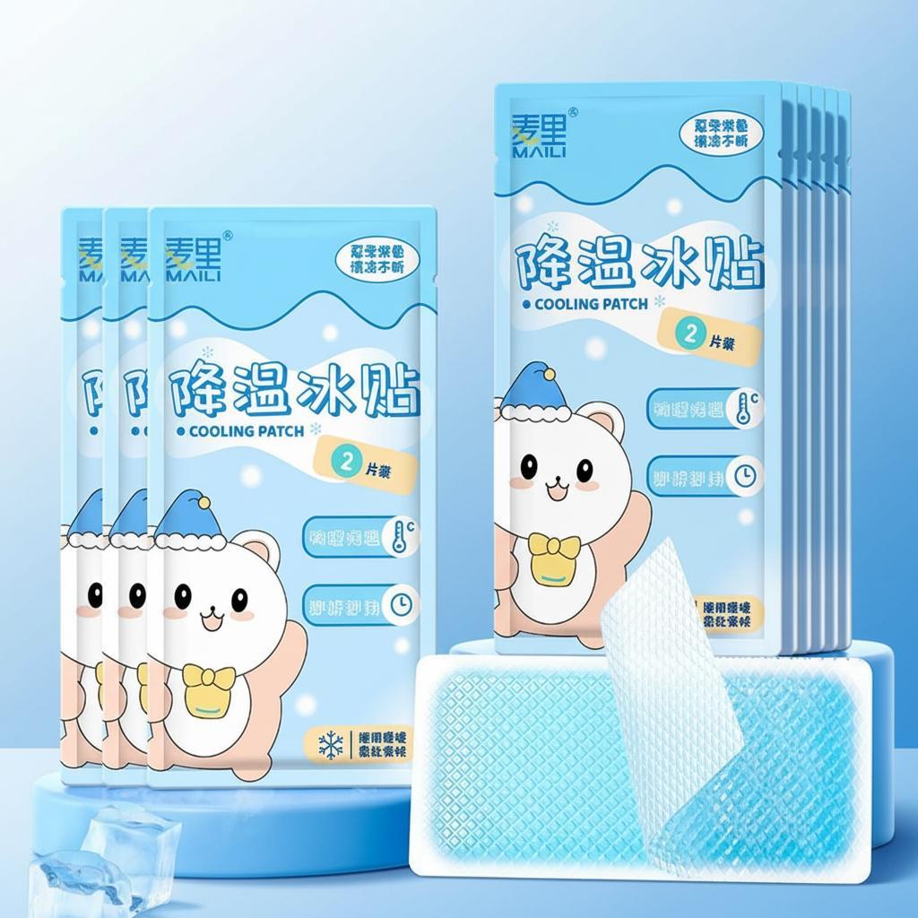 아이스 쿨패치 붙이는 쿨러팩 2P팩 10개 쿨링패치 아이스팩 쿨러 휴대폰 - 상품 이미지