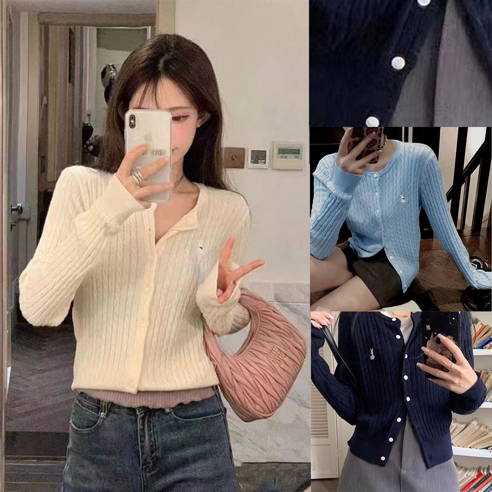 여성 꽈배기 가디건 캐주얼 여자 심플 외출 패션 아우터 - 상품 이미지