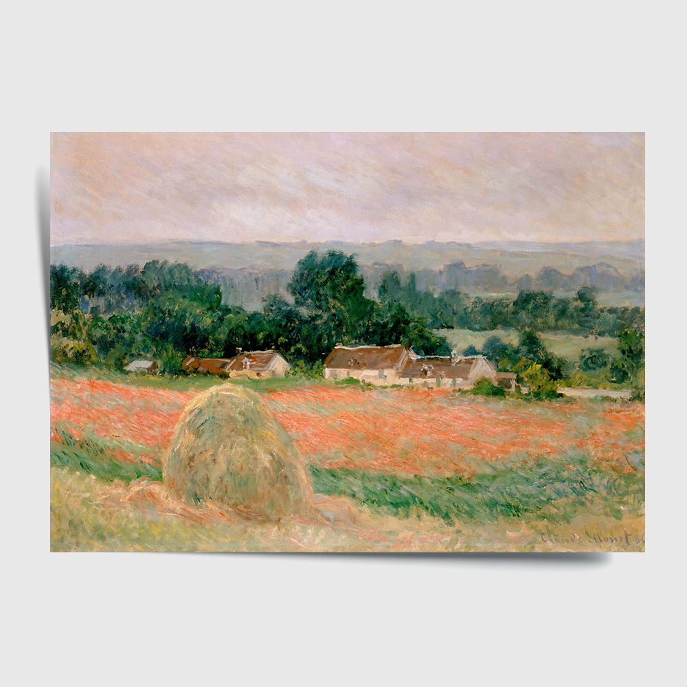 클로드 모네 인테리어 그림 액자 포스터 명화 Haystack at Giverny 1886 - 상세 이미지 2