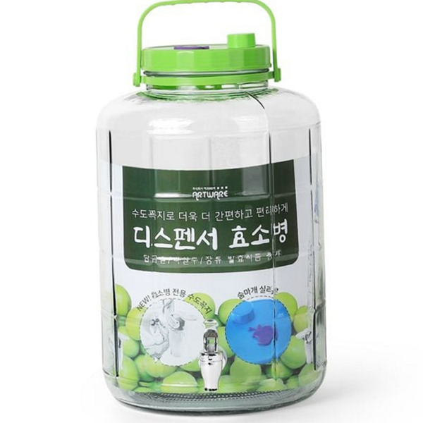 대용량 담금주 효소 병 수도꼭지 과실주 효소 병 유리 - 상품 이미지