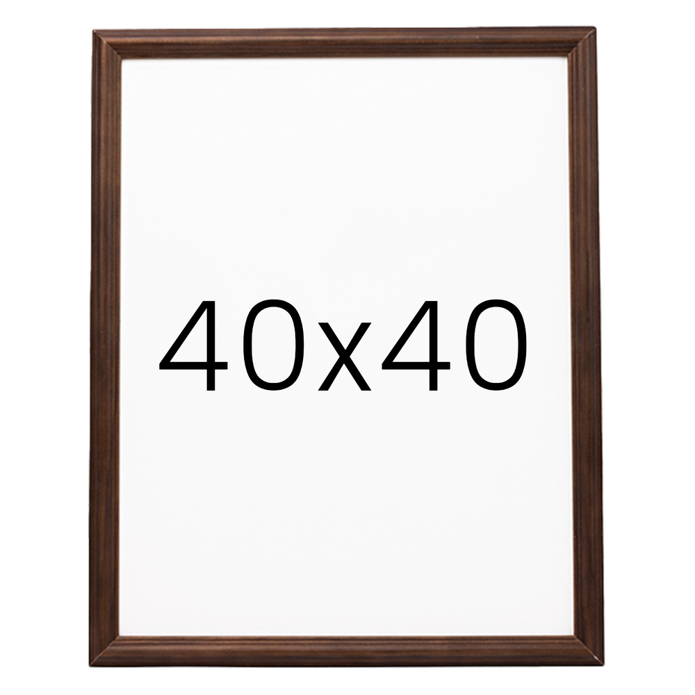 앤디크라인 원목액자 웨딩액자 우드 아크릴 프레임 스튜디오 틀 40x40 400x400mm, 진밤 - 상품 이미지