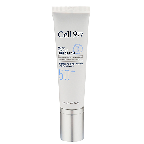 셀97.7 줄기세포배양액 함유 민감성피부 저자극 톤업선크림 SPF50+ PA+++ - 상품 이미지